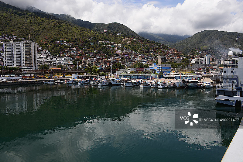 手工渔船队图片素材