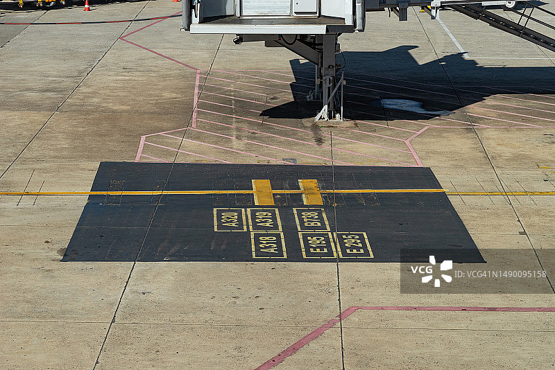 引导标记-飞机停在手指处（详细信息）图片素材