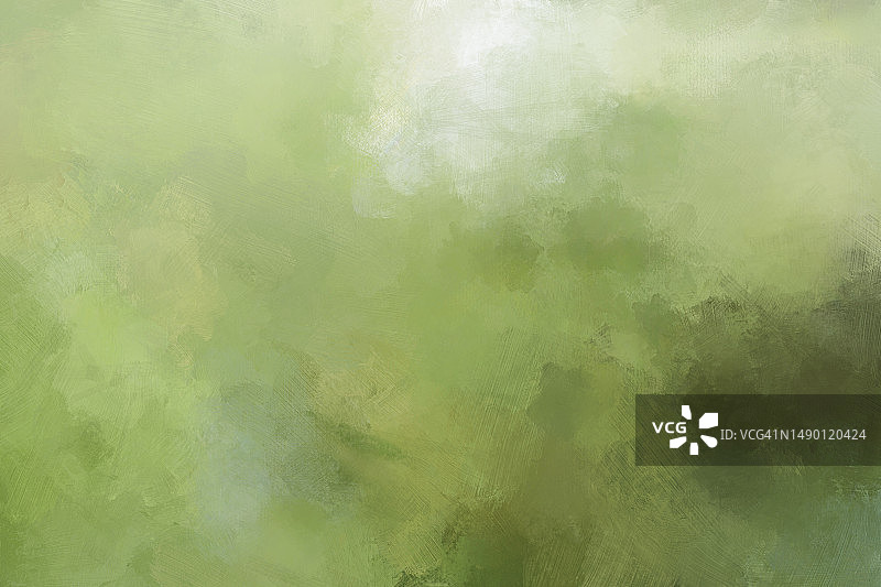 绿色油画笔触抽象背景图片素材