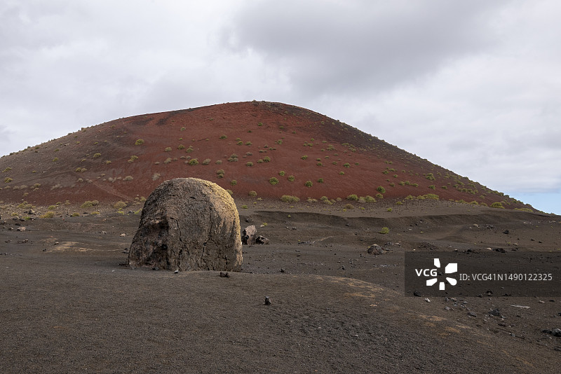 兰萨罗特岛的红山图片素材