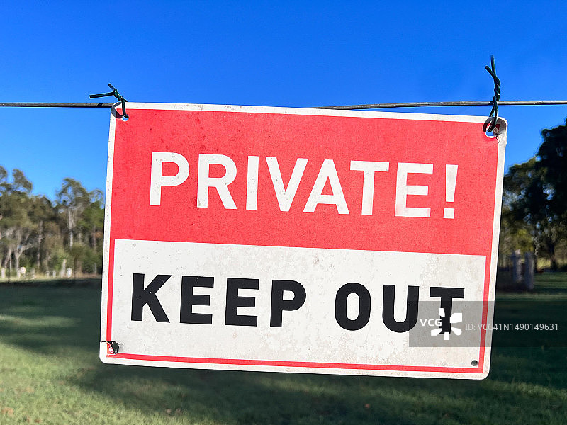 私人财产标志图片素材