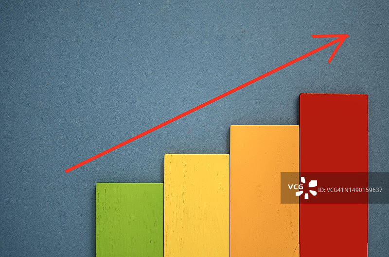 商业金融增长图概念静物图片素材