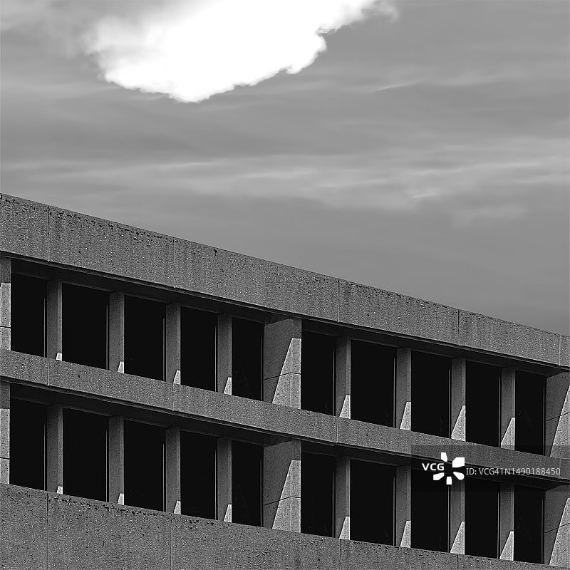 黑白粗野主义图片素材