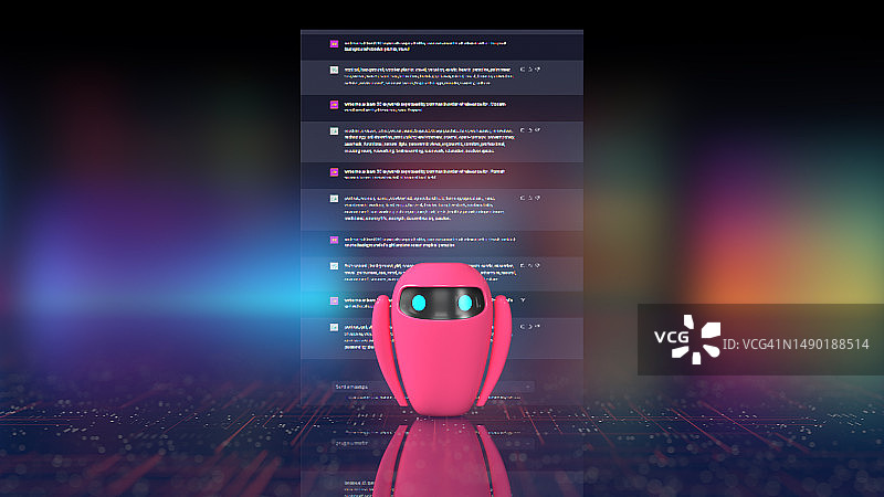 人工智能聊天机器人 - 人工智能数字概念图片素材