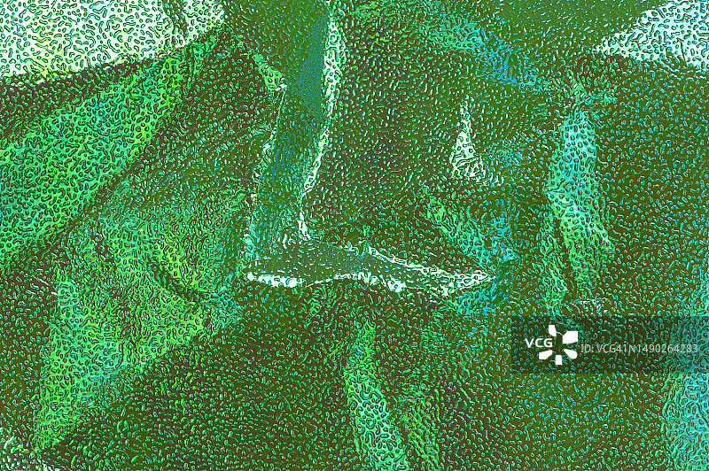 有光泽的皱纸纹理背景特写图片素材