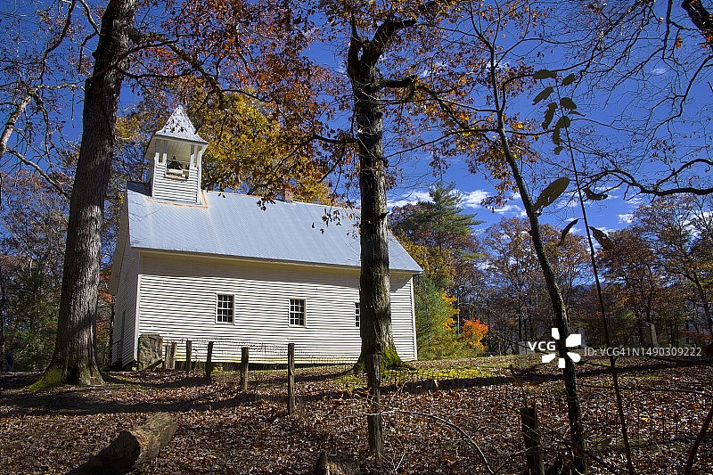 大雾山国家公园凯德斯湾卫理公会教堂图片素材