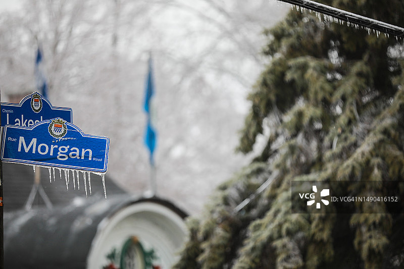 2023年蒙特利尔冰暴图片素材