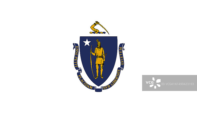 马萨诸塞州旗图片素材