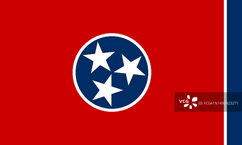 美国田纳西州旗图片素材