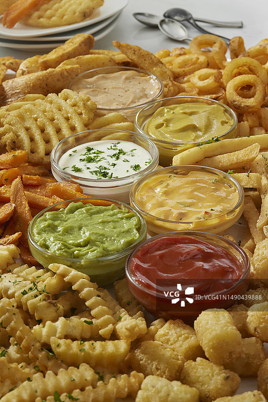 终极炸薯条拼盘图片素材