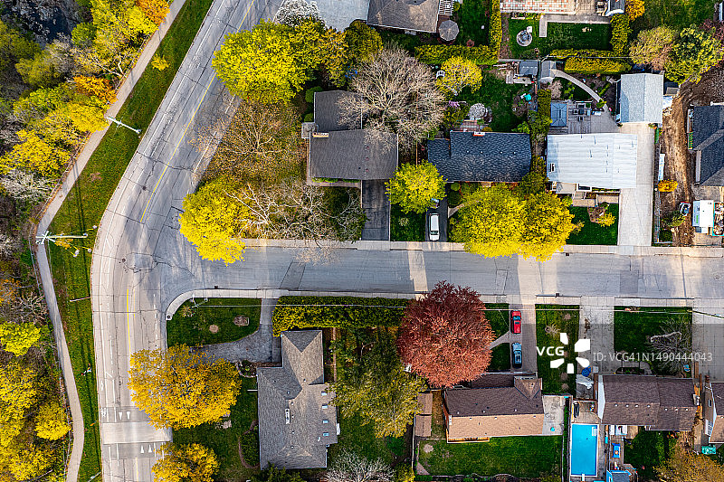 加拿大汉密尔顿奇多克阶梯悬崖公园航拍图片素材
