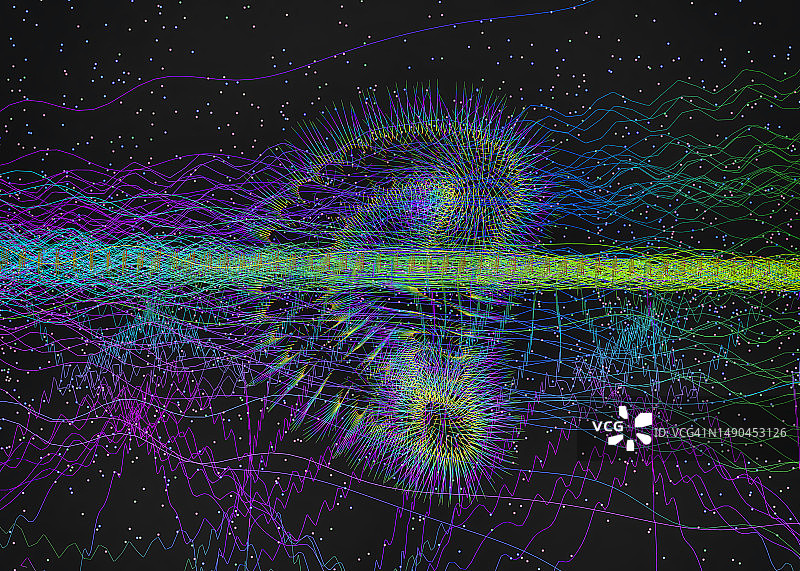 量子物流抽象概念图片素材