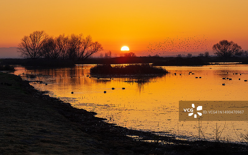 默塞德国家野生动物保护区日出图片素材