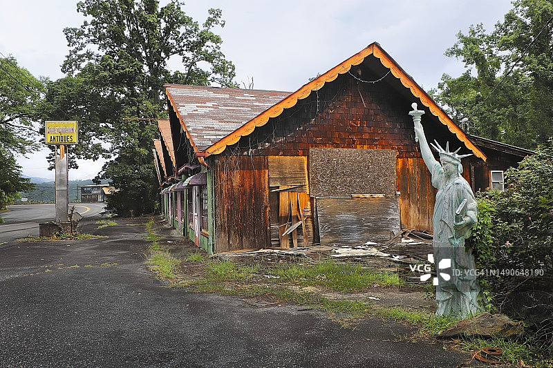 塔卢拉角的废弃建筑图片素材