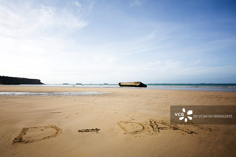 诺曼底黄金海滩D日图片素材