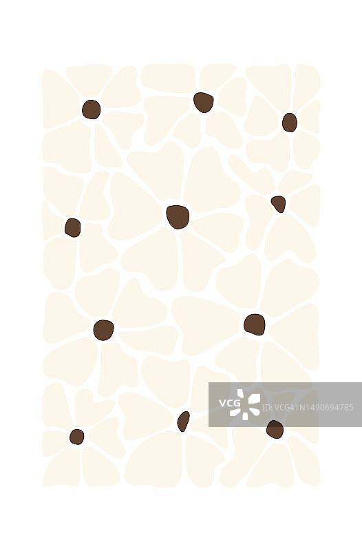 抽象雏菊花框图片素材