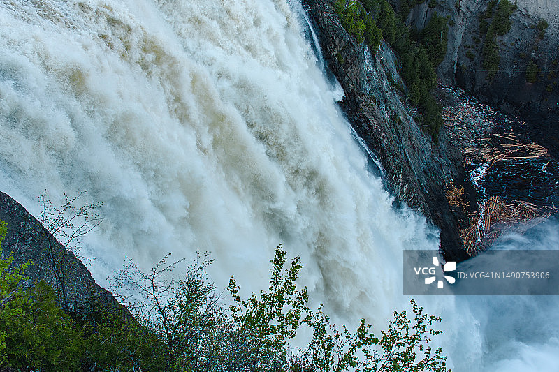 魁北克市蒙莫朗西瀑布风光图片素材