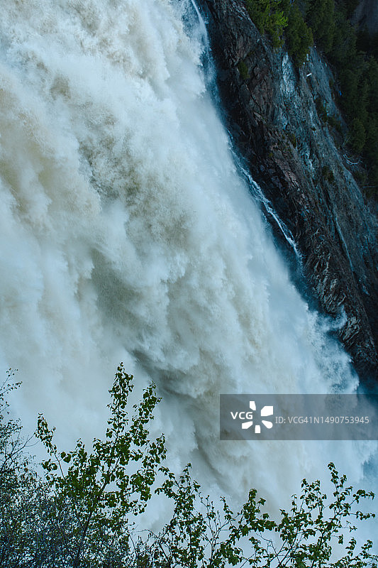 魁北克市蒙莫朗西瀑布风光图片素材