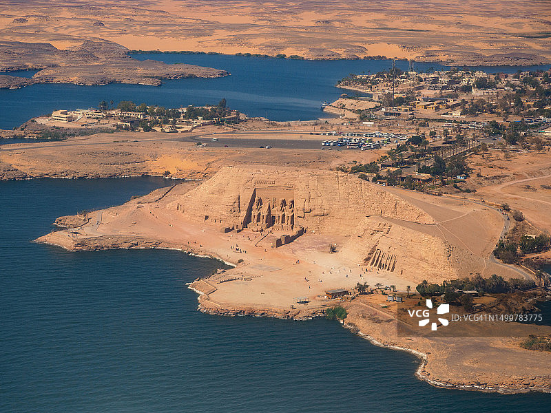 阿布辛贝勒航拍图片素材