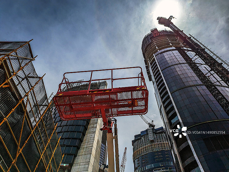 摩天大楼建筑工地机械图片素材