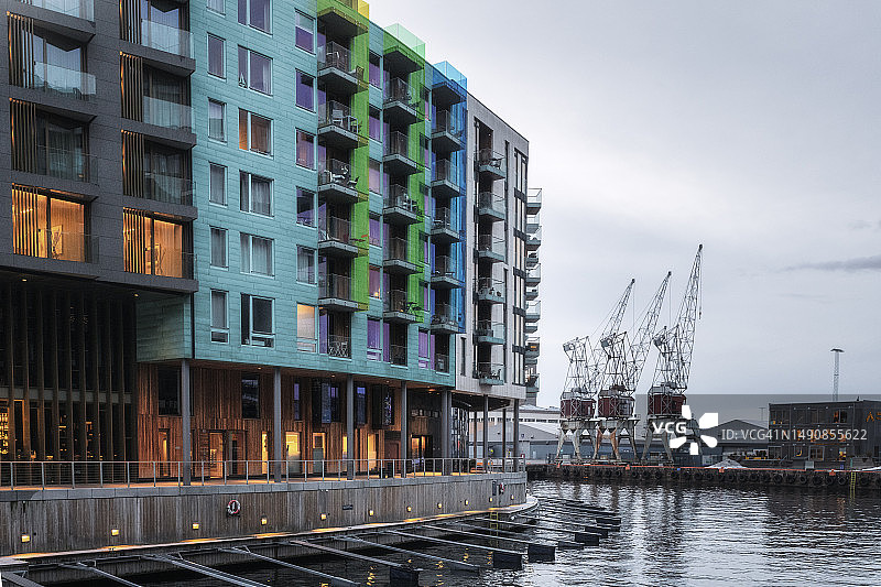 奥斯陆的现代住宅图片素材