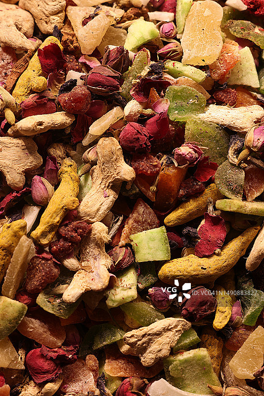 草药干茶背景图片素材