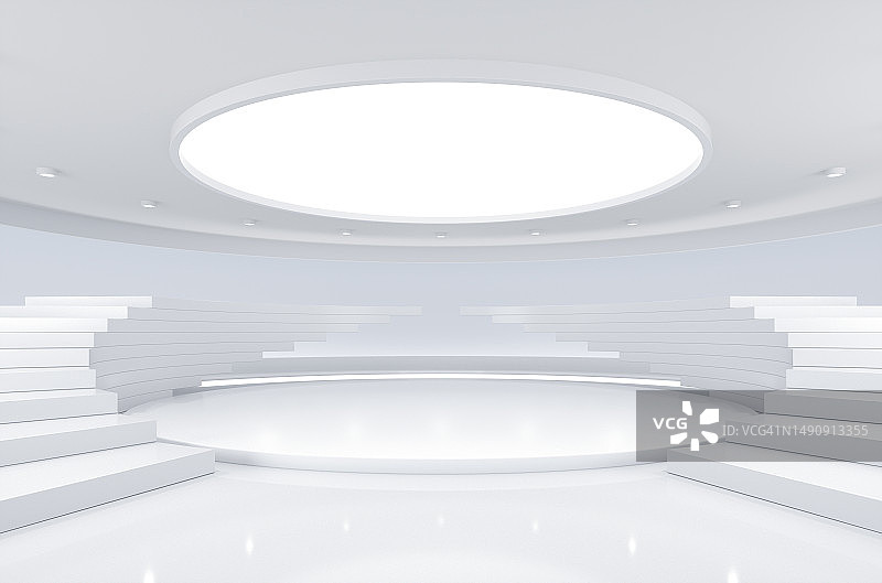 3D渲染展览背景插图图片素材