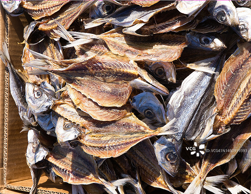在葡萄牙纳扎雷用于干燥的鱼图片素材