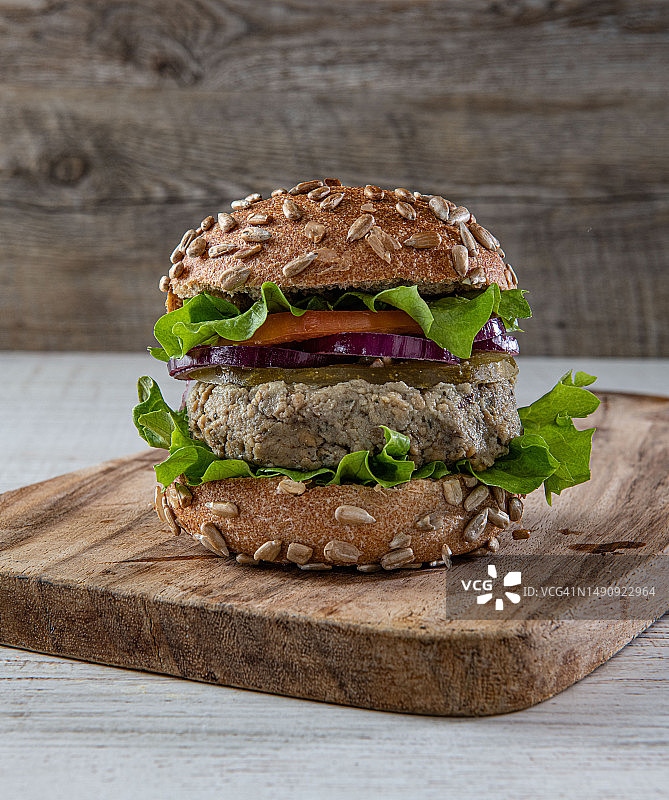 素食汉堡图片素材