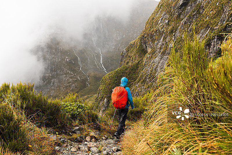 独自徒步旅行图片素材