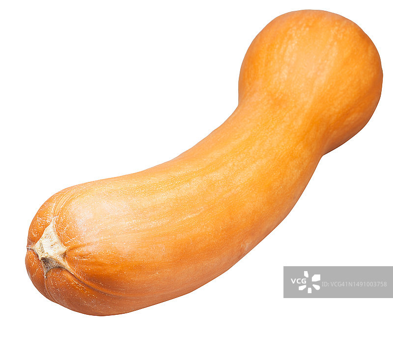 白色背景下的成熟南瓜，罗马尼亚图片素材