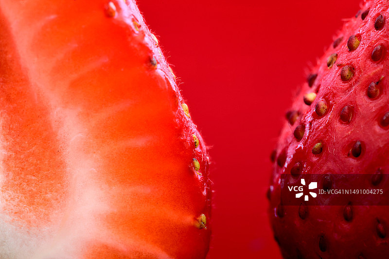 罗马尼亚草莓特写图片素材