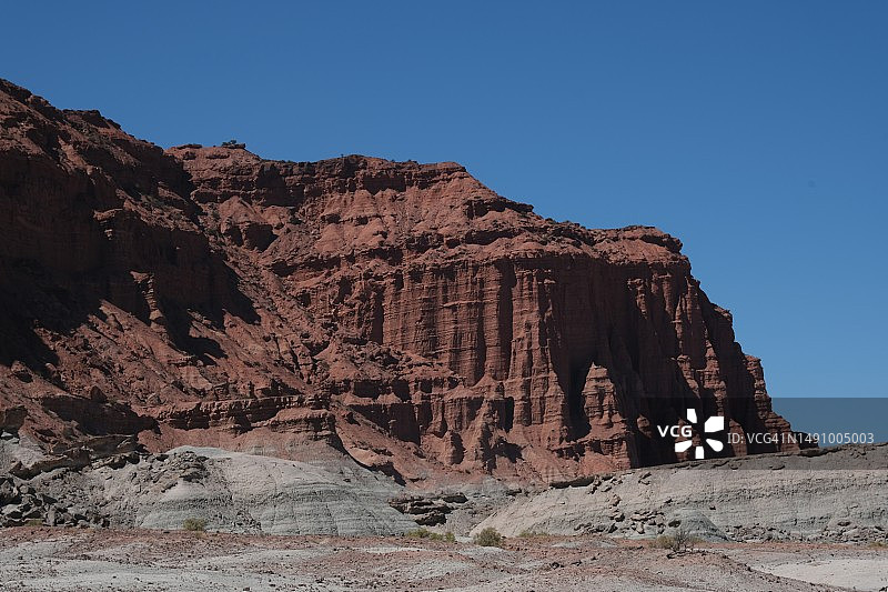 阿根廷伊斯基瓜拉斯托省立公园的岩石山脉风光图片素材