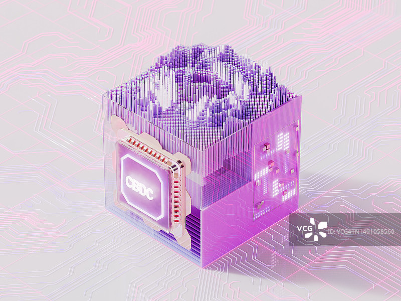 央行数字货币技术图片素材