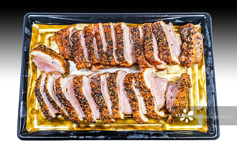 鸭肉熏牛肉，背景已隔离图片素材