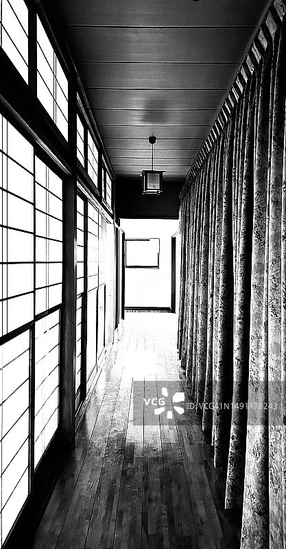 传统日式风格的“Engawa”走廊图片素材