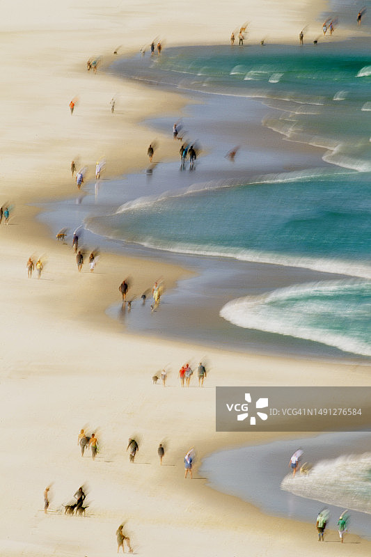 南非开普敦查普曼峰的诺德霍克海滩图片素材