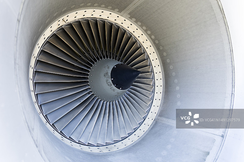 喷气发动机的涡轮图片素材