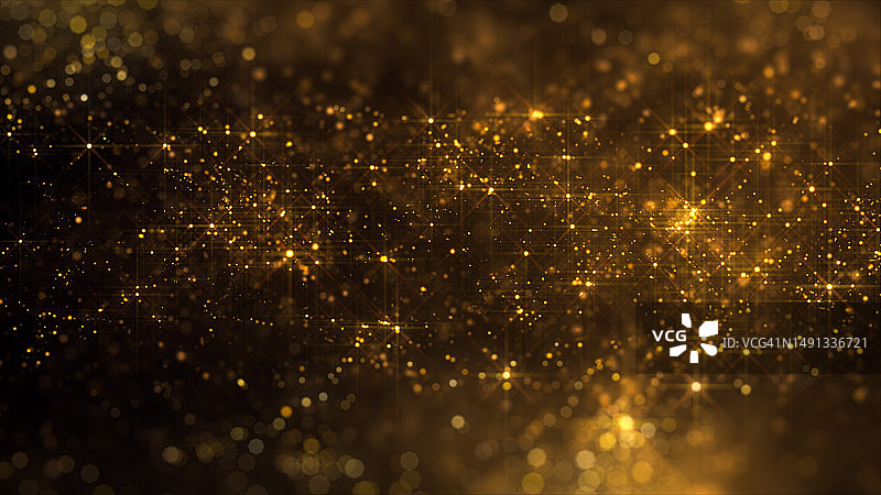 模糊的金色粒子图片素材