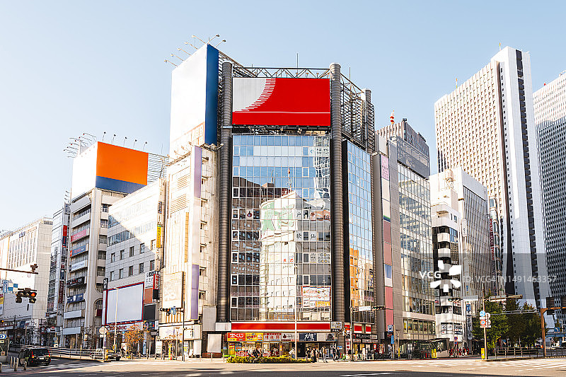 日本东京新宿区的建筑物图片素材