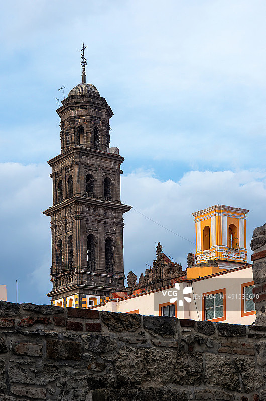 墨西哥普埃布拉圣弗朗西斯科修道院教堂图片素材