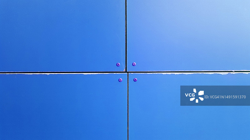 蓝色墙板细节图片素材