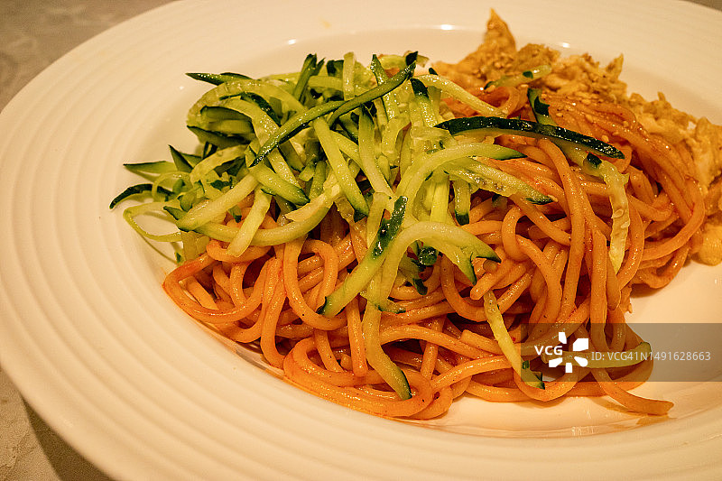 具有中国特色的意大利面图片素材