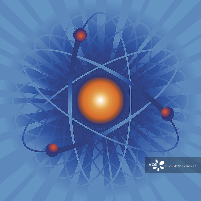 原子模型图片素材