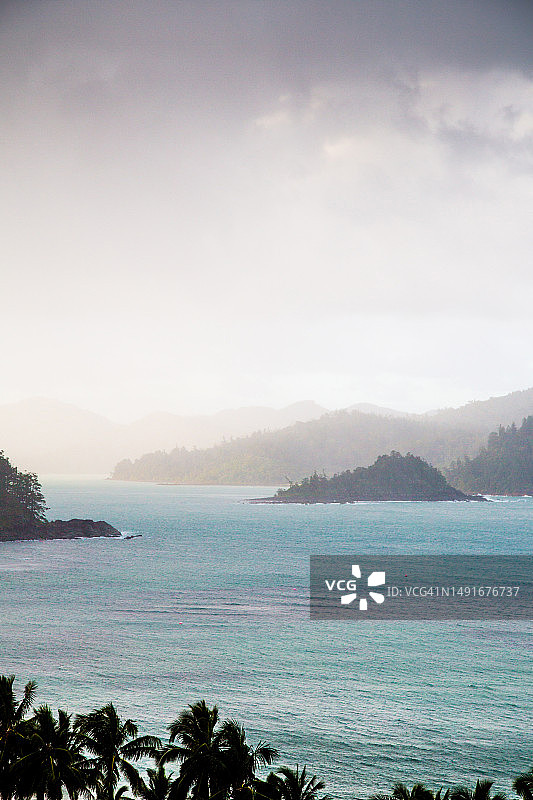 海上风暴，汉密尔顿岛，昆士兰州，澳大利亚图片素材