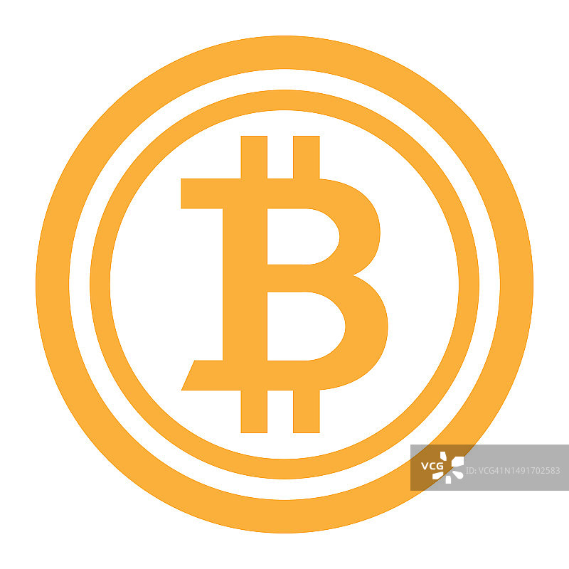 比特币网络加密货币概念插画图片素材