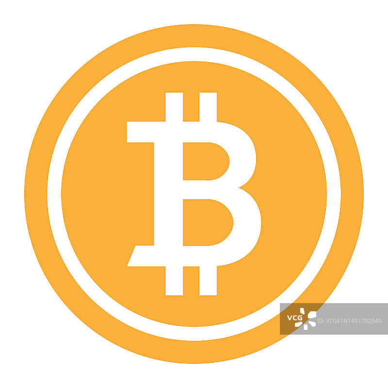 比特币网络加密货币概念插画图片素材