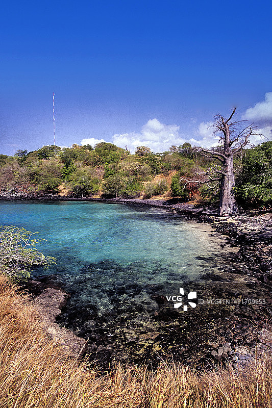 圣多美和普林西比蓝色泻湖图片素材
