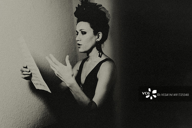 歌剧女演员图片素材