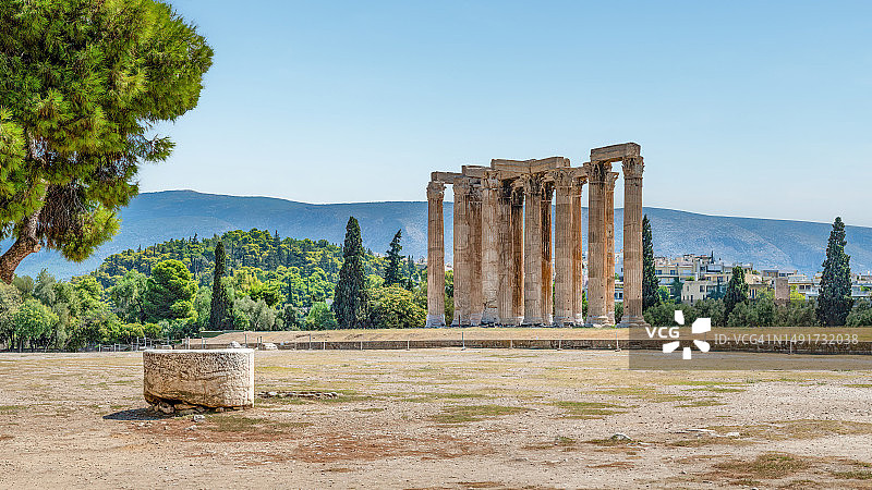 雅典奥林匹亚宙斯神庙图片素材